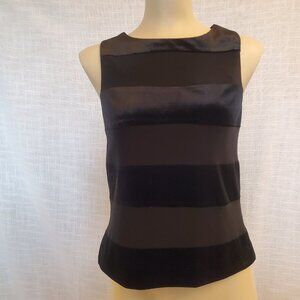 Part Two Woman's Velvet And Satin  Striped Evening/Party Tank Top Sze XS A144